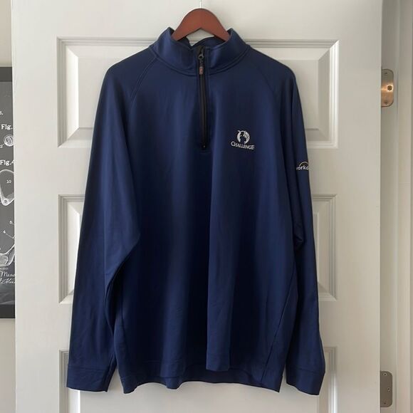 Navy Workday Pullover - Picture 1 of 3
